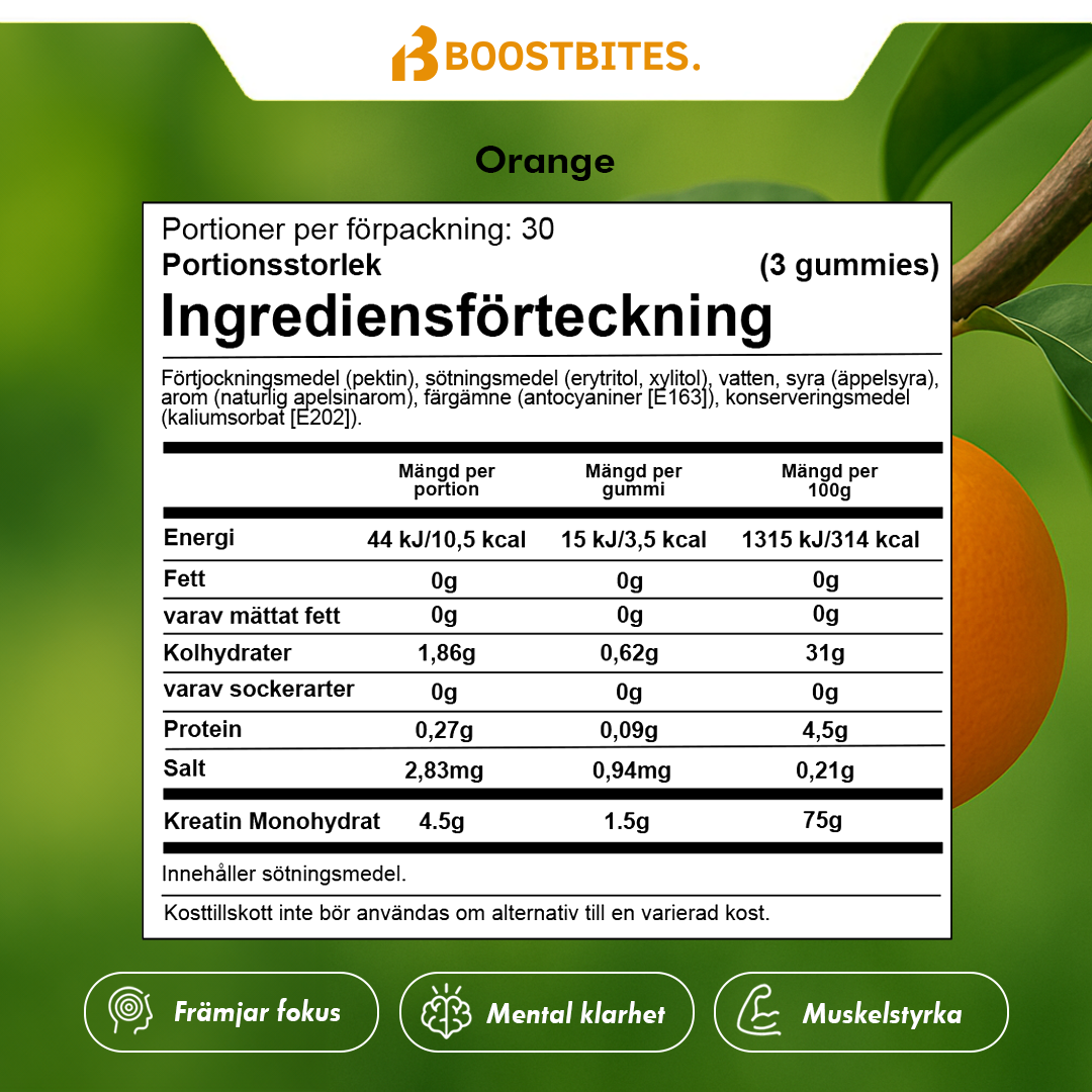 Orange Kreatin Gummies